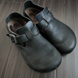 Birkenstock London oiled leather in black